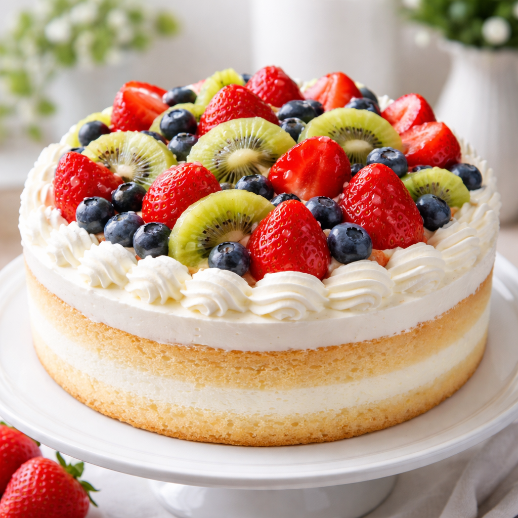 Meyveli pasta örneği